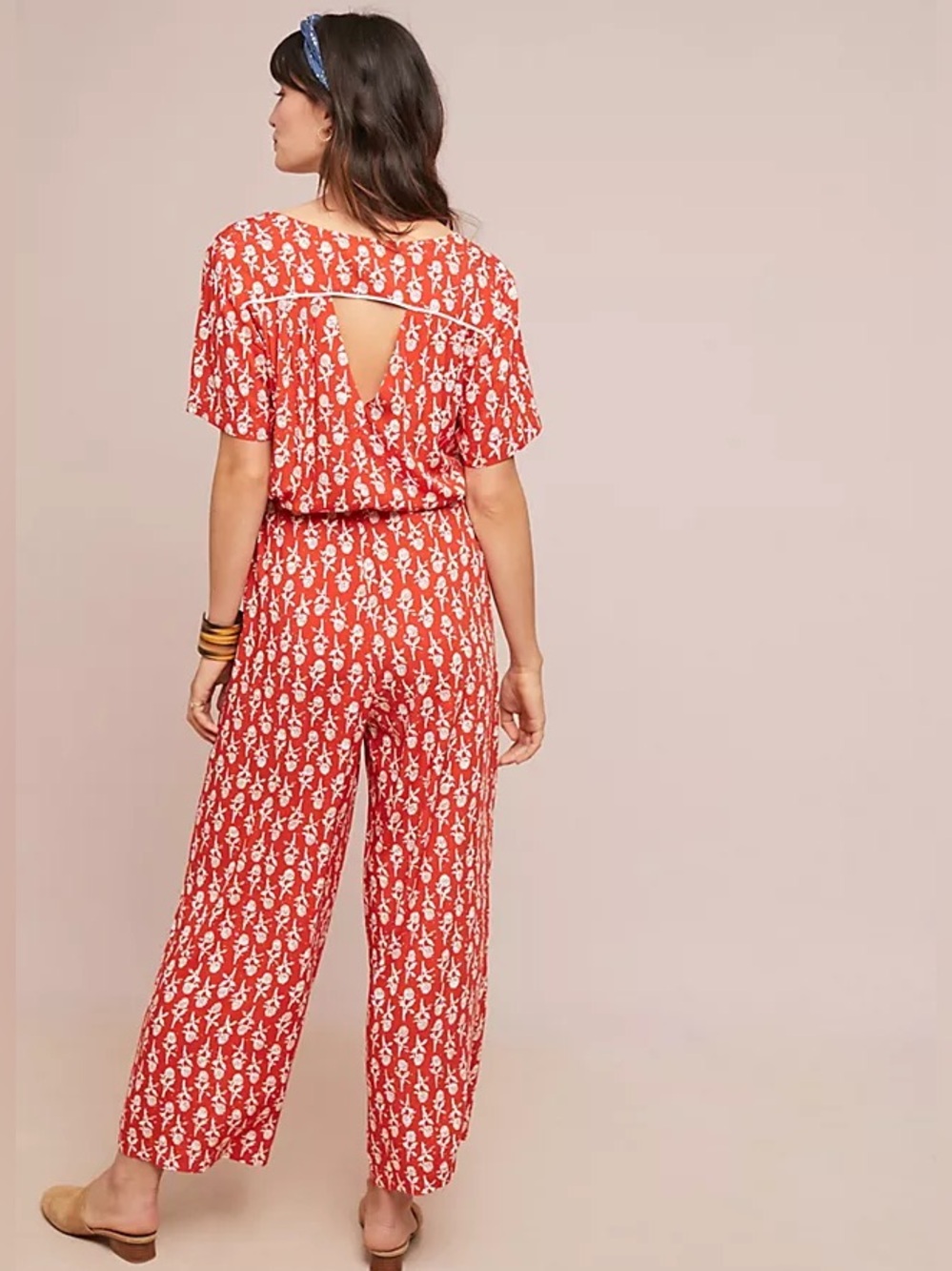 ANTHRO Porridge Antonia Floral Jumpsuit